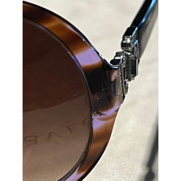Bulgari Bvlgari Sunglasses Case Cloth Women 8108B Italy Big Rhinestones READ main image 8